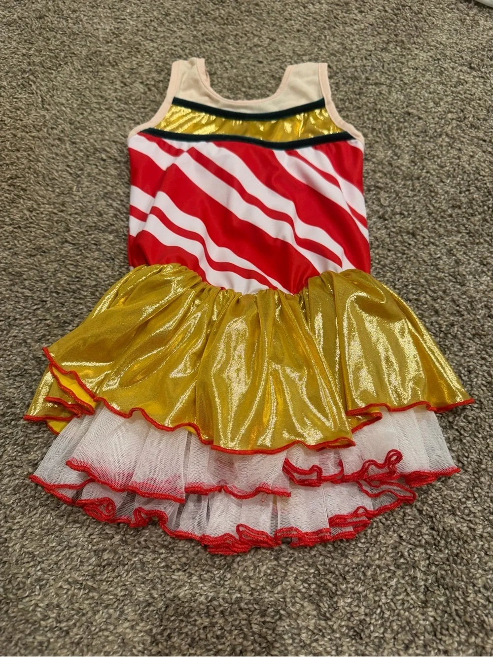 Only Little Once Holiday Dancer Skirted Leotard size 6/7